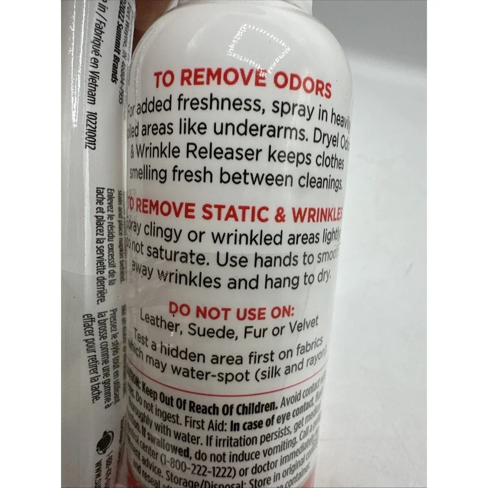 Dryel At-Home Dry Cleaner Odor & Wrinkle Releaser + On The Go Stain Remover Pen